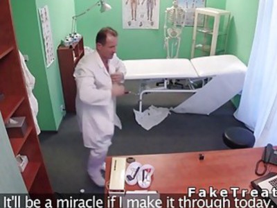 Doctor fucks patient after his nurse in fake hospital